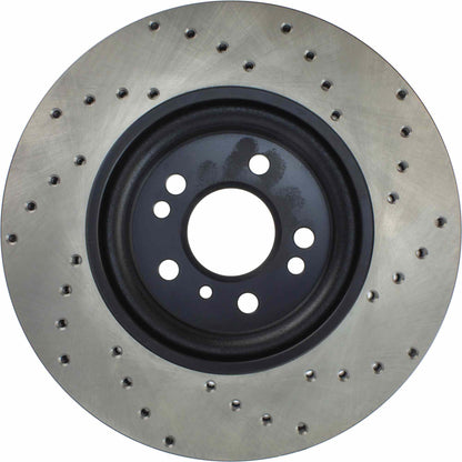StopTech Sport Cryo Cross Drilled Brake Rotor; Rear Left