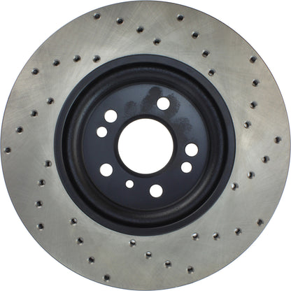StopTech Sport Cryo Cross Drilled Brake Rotor; Rear Left