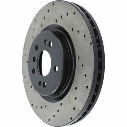 StopTech Sport Cryo Cross Drilled Brake Rotor; Rear Left