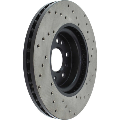 StopTech Sport Cryo Cross Drilled Brake Rotor; Rear Left