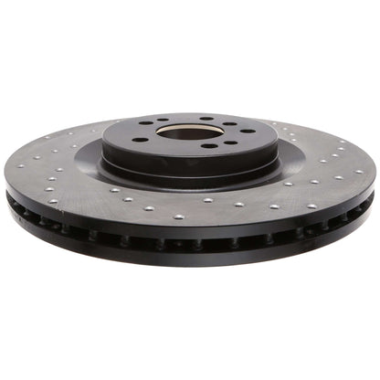 StopTech Sport Cryo Cross Drilled Brake Rotor; Front Right