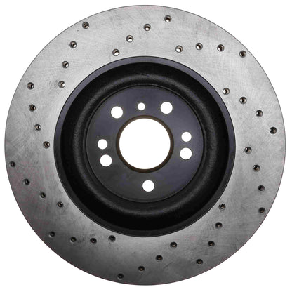 StopTech Sport Cryo Cross Drilled Brake Rotor; Front Right