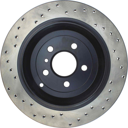 StopTech Sport Cryo Cross Drilled Brake Rotor; Rear Right