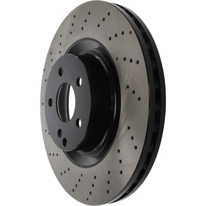 StopTech Sport Cryo Cross Drilled Brake Rotor; Rear Left
