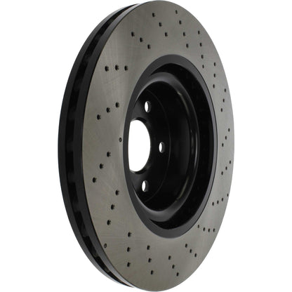 StopTech Sport Cryo Cross Drilled Brake Rotor; Rear Left