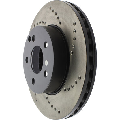 StopTech Sport Cryo Cross Drilled Brake Rotor; Front Right