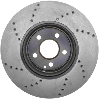 StopTech Sport Cryo Cross Drilled Brake Rotor; Rear Left