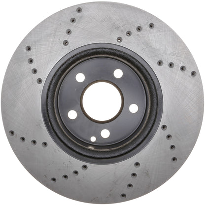 StopTech Sport Cryo Cross Drilled Brake Rotor; Rear Left