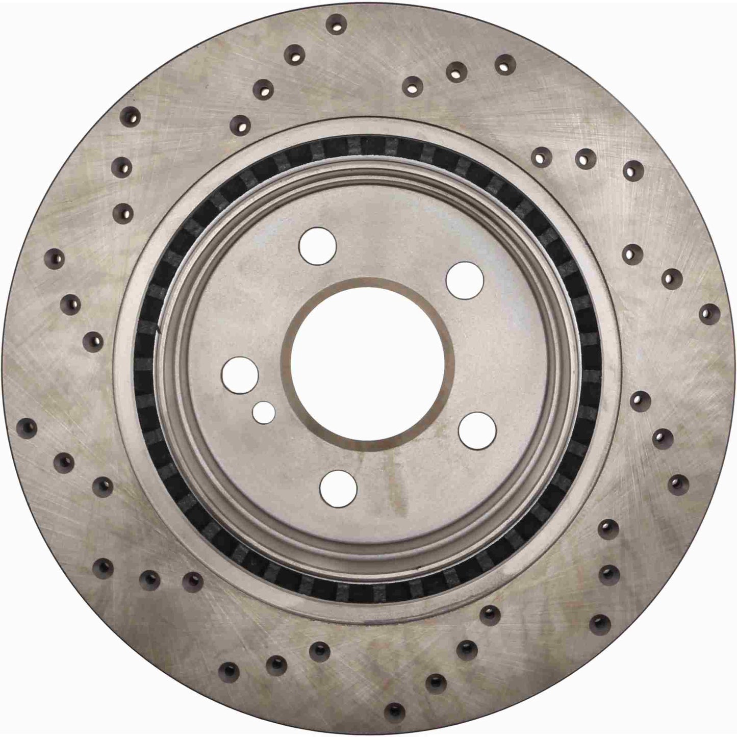 StopTech Sport Cryo Cross Drilled Brake Rotor; Rear Left