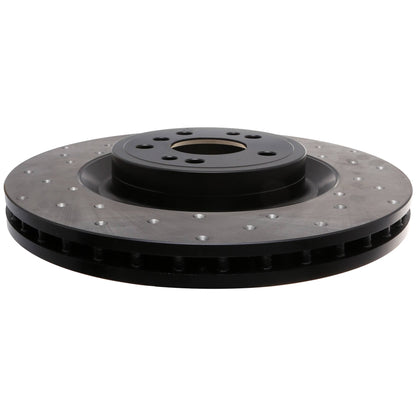 StopTech Sport Cryo Cross Drilled Brake Rotor; Front Left