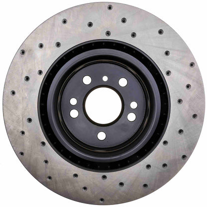 StopTech Sport Cryo Cross Drilled Brake Rotor; Front Left