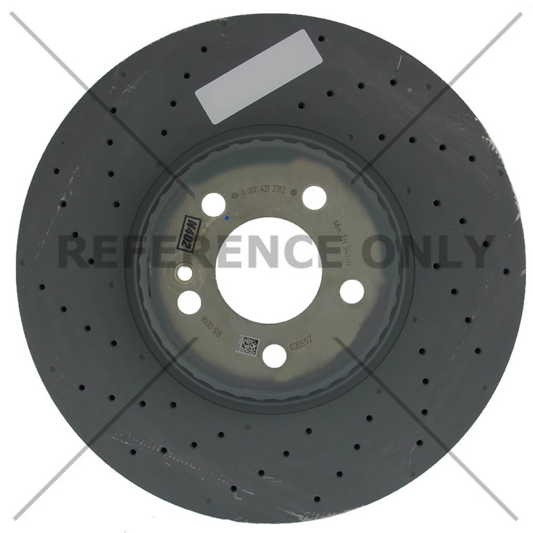 Centric Parts Premium OE Style Drilled  Brake Rotor 128.35170