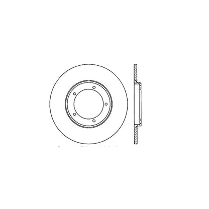 StopTech Sport Cryo Cross Drilled Brake Rotor; Front Left