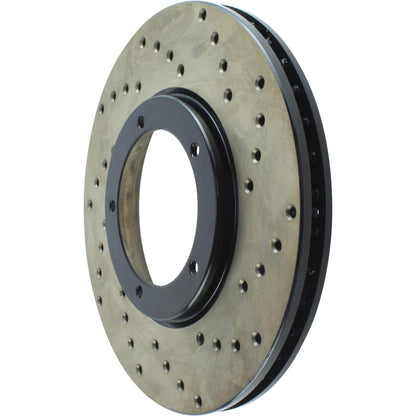 StopTech Sport Cryo Cross Drilled Brake Rotor; Front Left