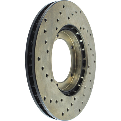 StopTech Sport Cryo Cross Drilled Brake Rotor; Front Left