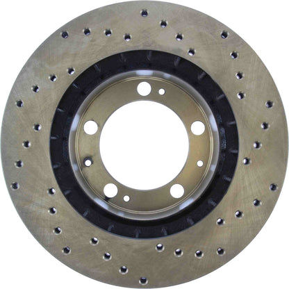 StopTech 90-91 Porsche 944 (Exc Turbo)/92-95 968 (Exc Sport) Drilled Right Front Rotor 128.37021R