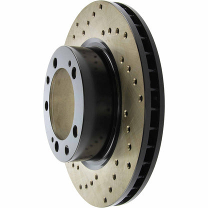 StopTech 90-91 Porsche 944 (Exc Turbo)/92-95 968 (Exc Sport) Drilled Right Front Rotor 128.37021R