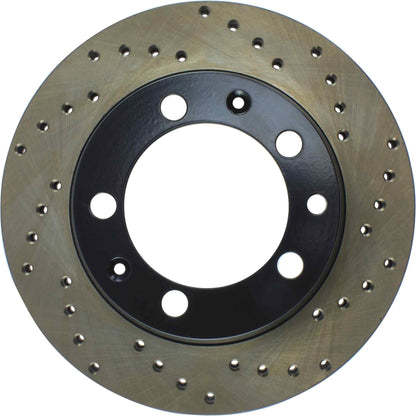 StopTech 90-94 Porsche 911 Carrera 2 (Exc Turbo/Turbo Look/2S Drilled Left Rear Rotor 128.37023L