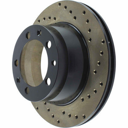 StopTech 90-94 Porsche 911 Carrera 2 (Exc Turbo/Turbo Look/2S Drilled Left Rear Rotor 128.37023L