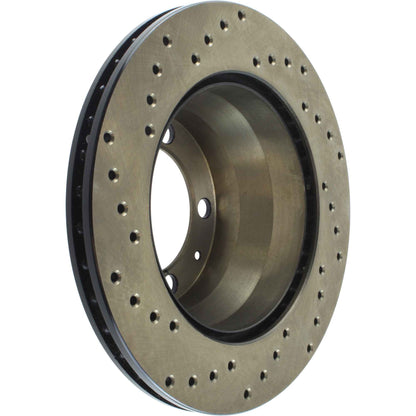StopTech 90-94 Porsche 911 Carrera 2 (Exc Turbo/Turbo Look/2S Drilled Left Rear Rotor 128.37023L