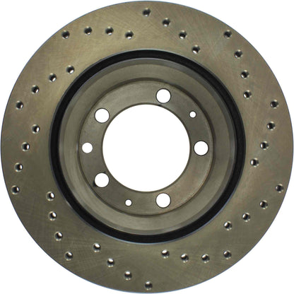 StopTech 90-94 Porsche 911 Carrera 2 (Exc Turbo/Turbo Look/2S Drilled Right Rear Rotor 128.37023R
