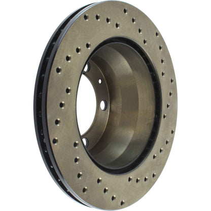 StopTech 90-94 Porsche 911 Carrera 2 (Exc Turbo/Turbo Look/2S Drilled Right Rear Rotor 128.37023R