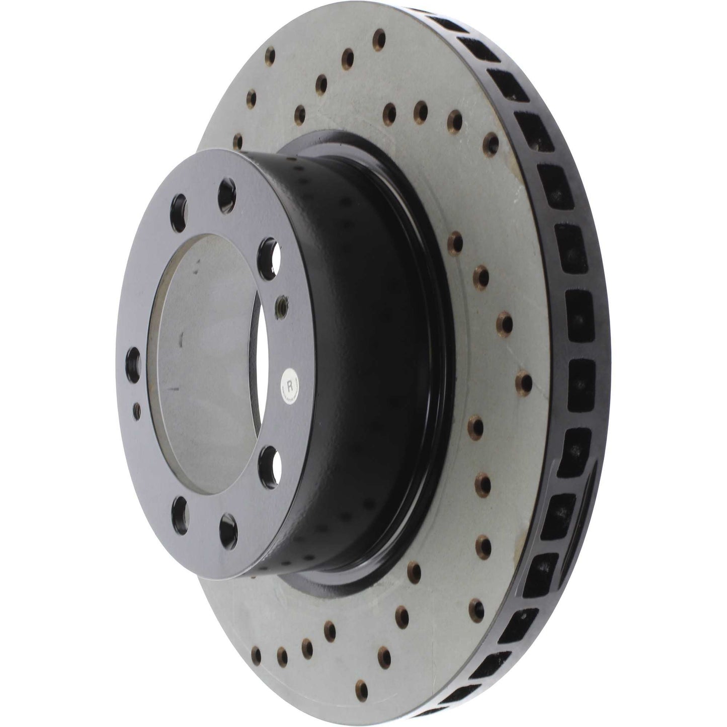 StopTech Sport Cryo Cross Drilled Brake Rotor; Rear Right