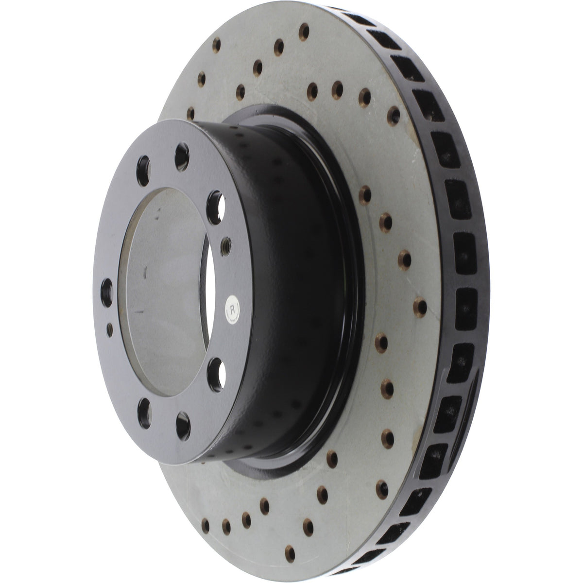 StopTech Sport Cryo Cross Drilled Brake Rotor; Rear Right
