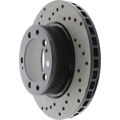 StopTech Sport Cryo Cross Drilled Brake Rotor; Rear Right