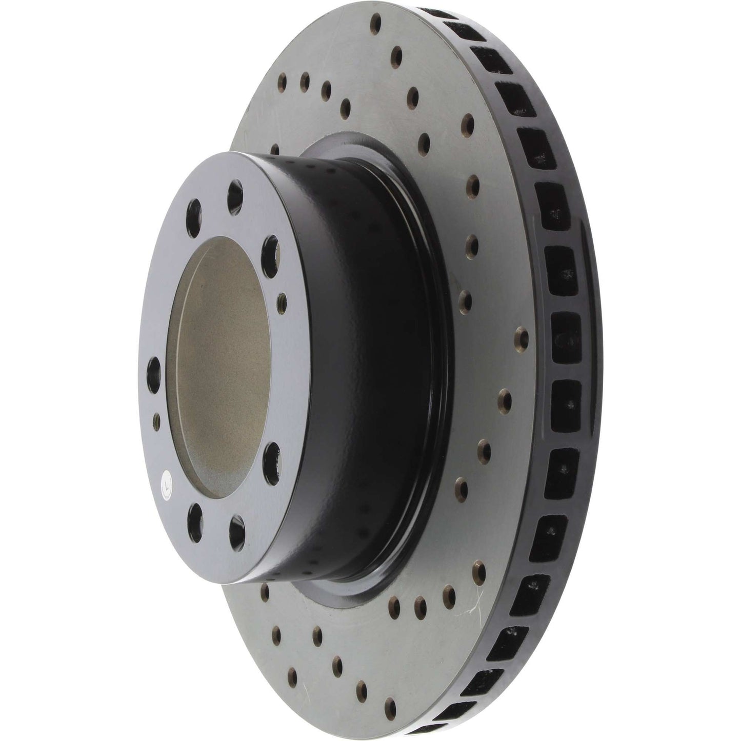 StopTech Sport Cryo Cross Drilled Brake Rotor; Front Left