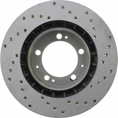 StopTech Sport Cryo Cross Drilled Brake Rotor; Front Right