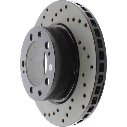 StopTech Sport Cryo Cross Drilled Brake Rotor; Front Right
