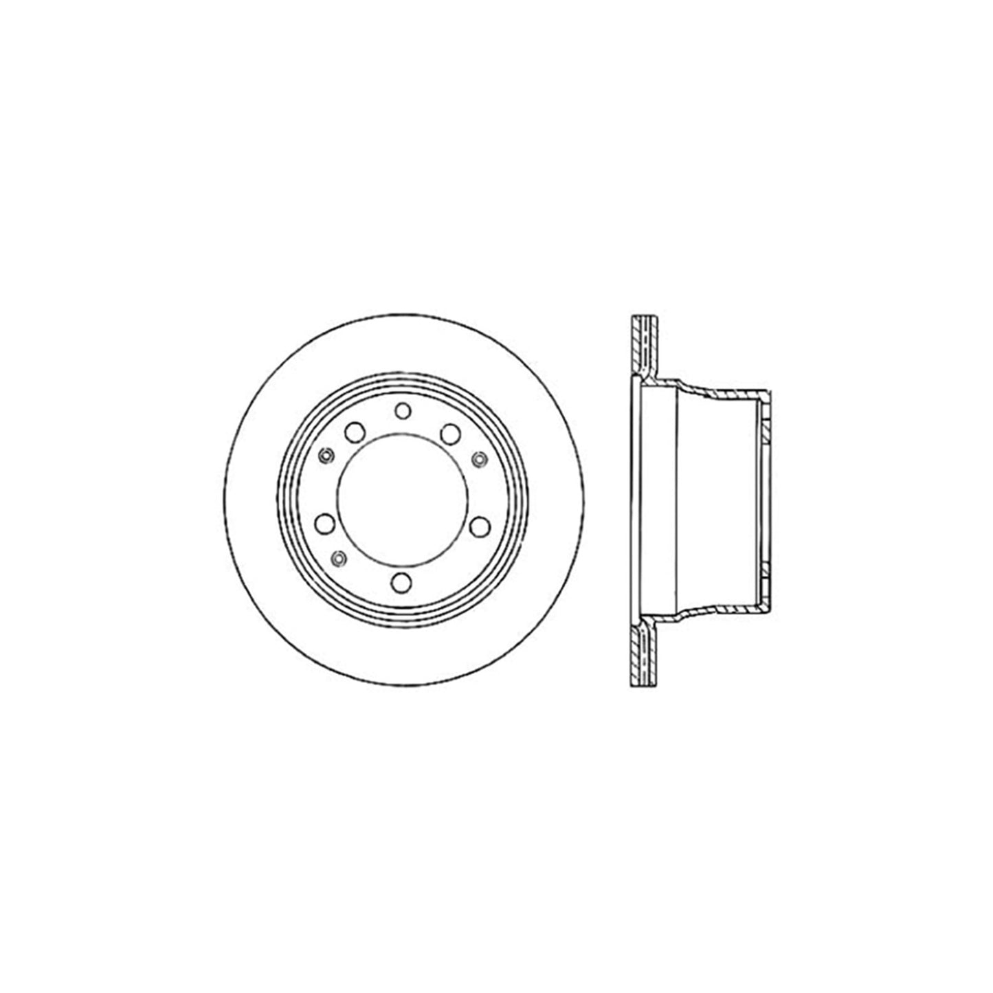 StopTech Sport Cryo Cross Drilled Brake Rotor; Rear Right