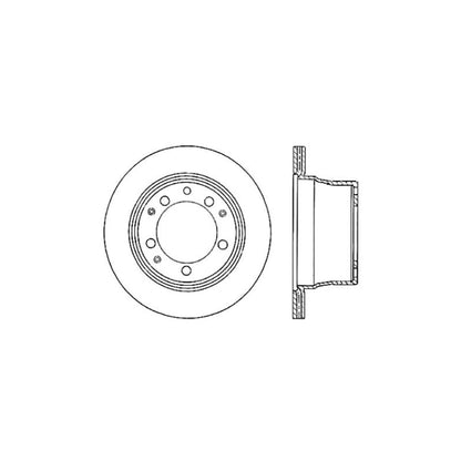 StopTech Sport Cryo Cross Drilled Brake Rotor; Rear Right