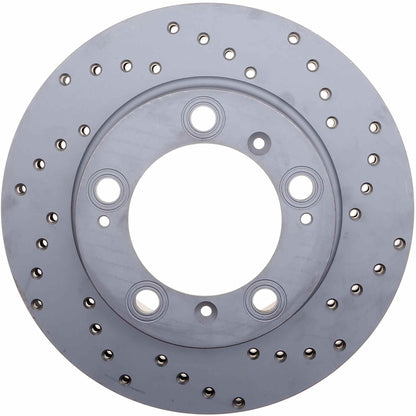 StopTech Sport Cryo Cross Drilled Brake Rotor; Rear Left