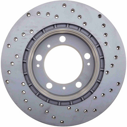 StopTech Sport Cryo Cross Drilled Brake Rotor; Rear Right