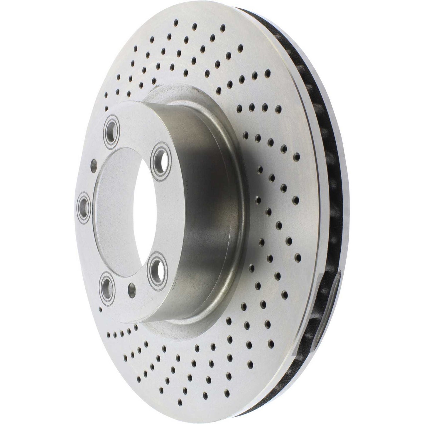 Centric Parts Disc Brake Rotor Premium OE Style Drilled with Painted Hat for 2013-2020 Porsche 718 Boxster/Cayman, 2009-2016 Porsche 911 128.37064