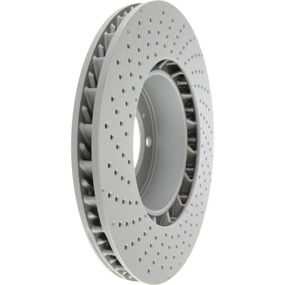 Stoptech Centric 13-16 Porsche Boxster SportStop Drilled Front Right Rotor 128.37087