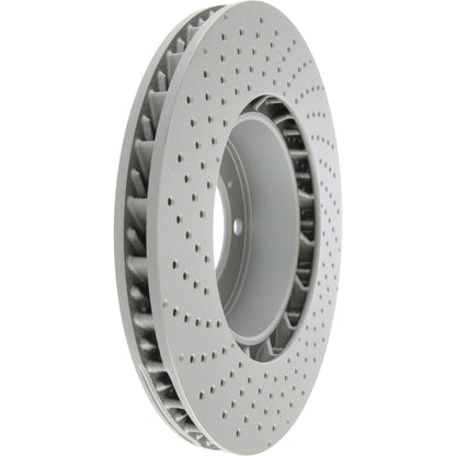 Stoptech Centric 13-16 Porsche Boxster SportStop Drilled Front Right Rotor 128.37087