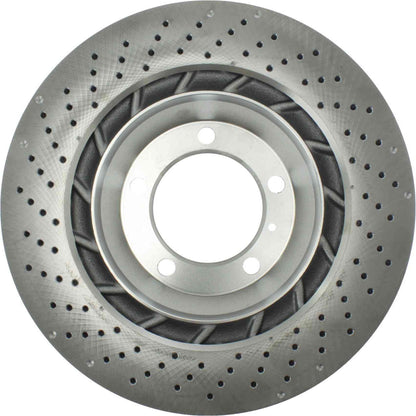 Stoptech Centric 13-16 Porsche 911 Drilled Rear Right Rotor 128.37091