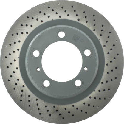 Stoptech Centric 13-16 Porsche 911 Drilled Rear Right Rotor 128.37091