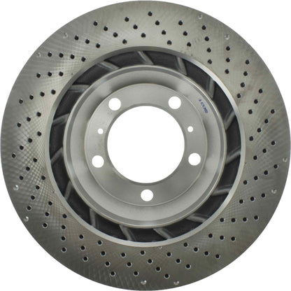 Stoptech Centric 13-16 Porsche 911 Drilled Rear Left Rotor 128.37092