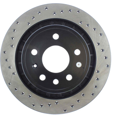 StopTech Sport Cryo Cross Drilled Brake Rotor; Rear Left