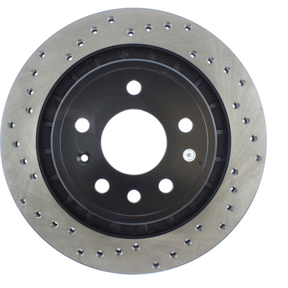 StopTech Sport Cryo Cross Drilled Brake Rotor; Rear Left