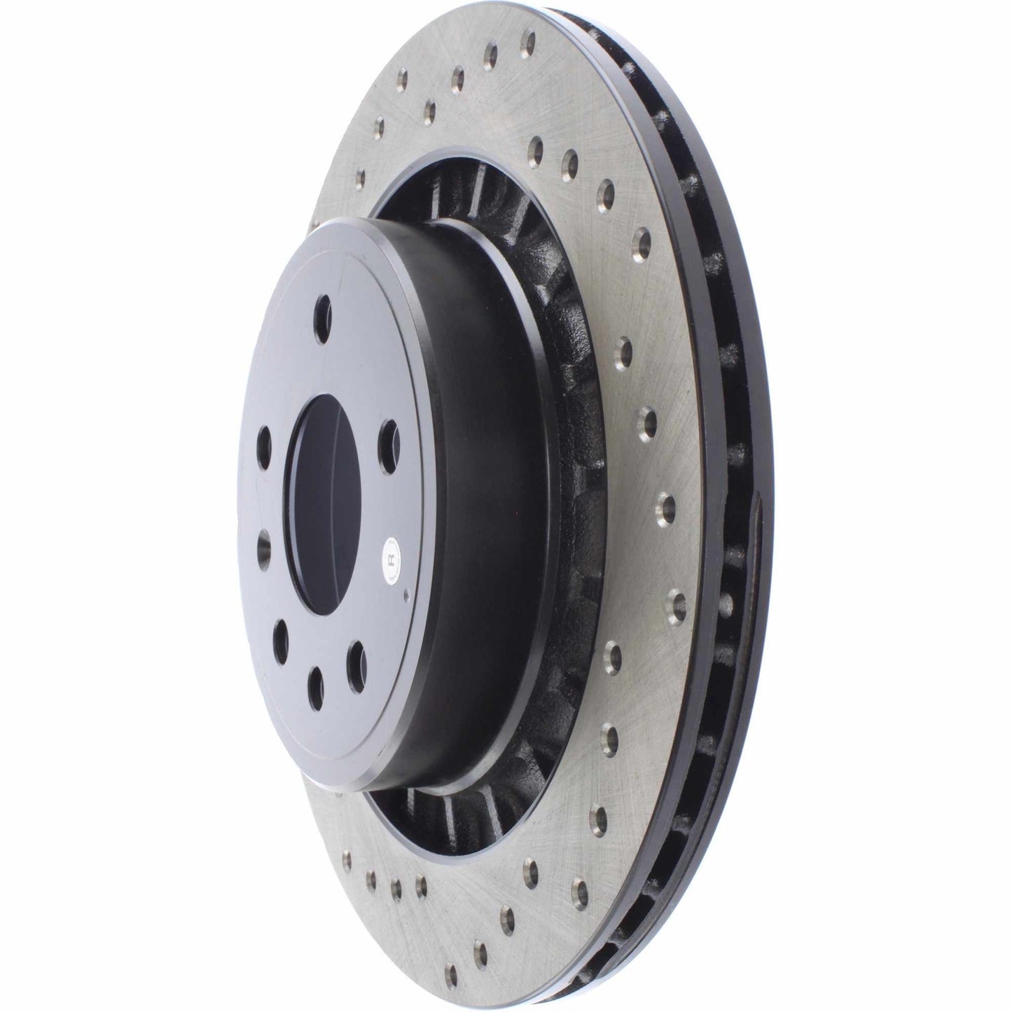 StopTech Sport Cryo Cross Drilled Brake Rotor; Rear Left