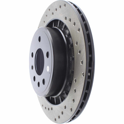 StopTech Sport Cryo Cross Drilled Brake Rotor; Rear Left