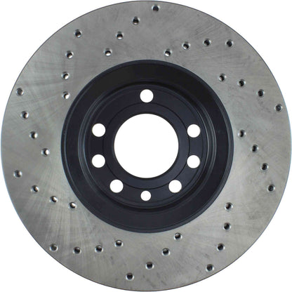 StopTech Sport Cryo Cross Drilled Brake Rotor; Rear Right