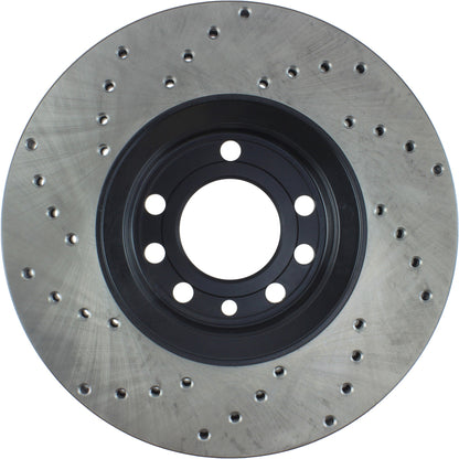 StopTech Sport Cryo Cross Drilled Brake Rotor; Rear Right