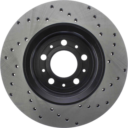 StopTech Sport Cryo Cross Drilled Brake Rotor; Front Right