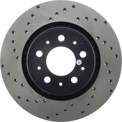 StopTech Sport Cryo Cross Drilled Brake Rotor; Front Right